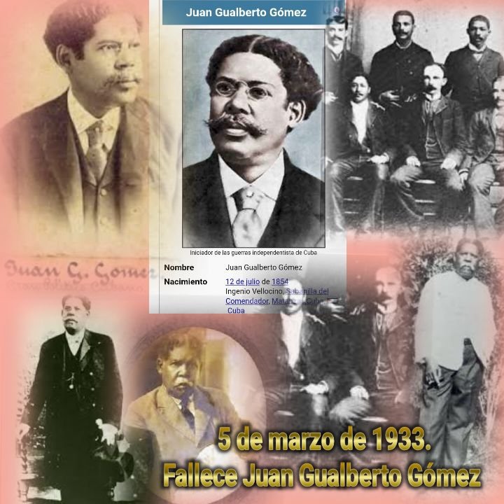 #Cuba El 5 de marzo de 1933 fallece en La Habana Juan Gualberto Gómez Ferrer, el periodista, el patriota cubano que recibió del Delegado del Partido Revolucionario Cubano el santo y seña para el reinicio de la lucha por la independencia en 1895.