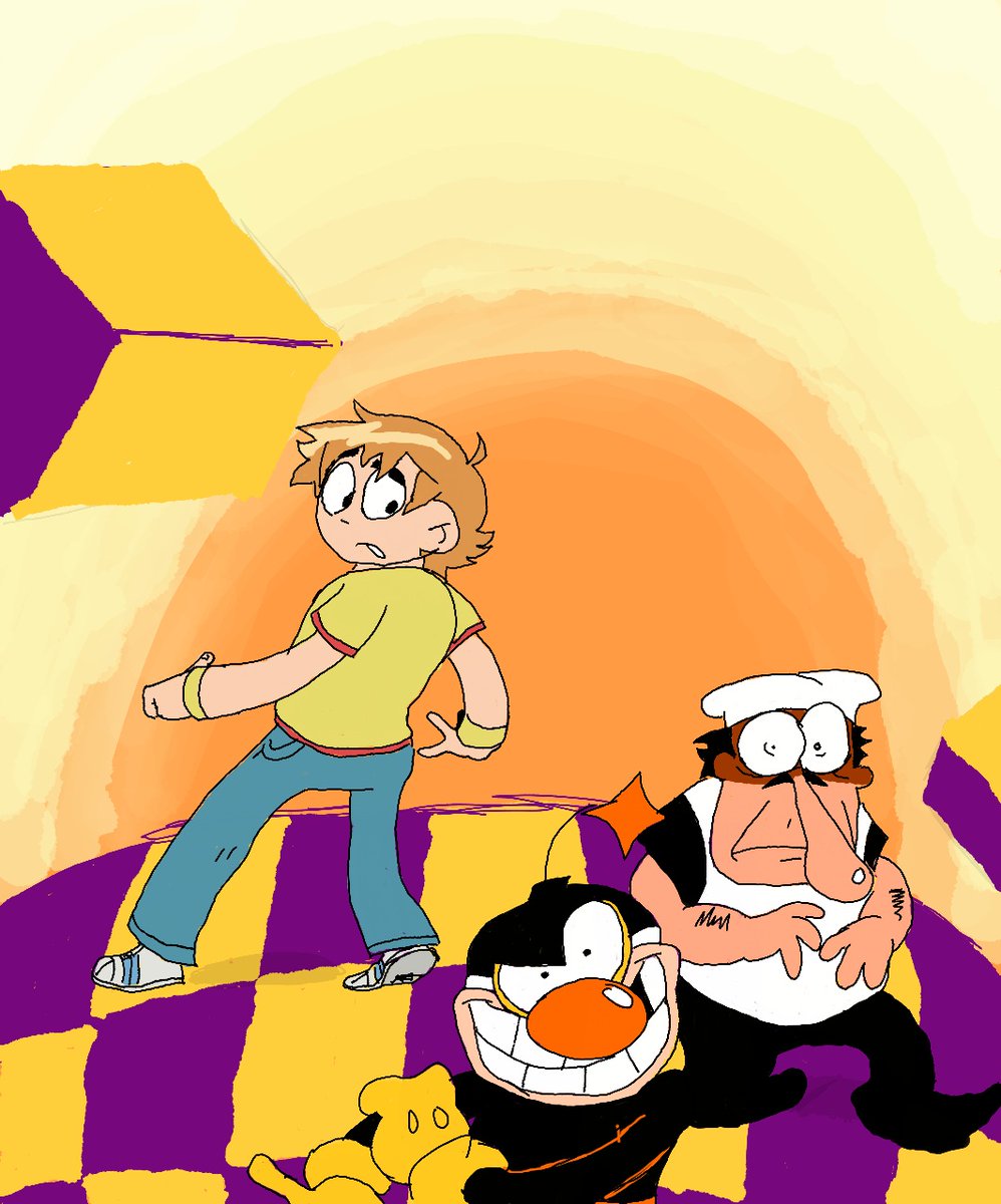 Exblast41's tweet photo. ORANGE
#scottpilgrim,#busterjam, #pizzatower https://t.co/Chg1L17Fog