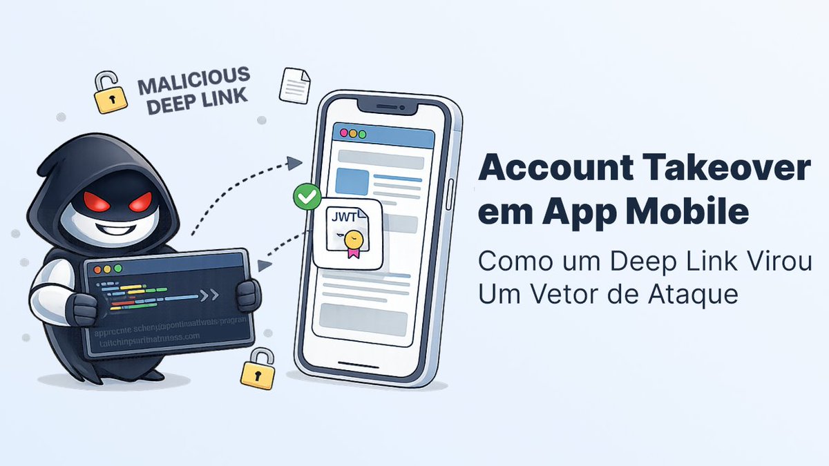 O dia que fui explorar um dos apps mais baixados… e descobri uma vulnerabilidade em um deep link que carregava URL externa em uma WebView. E isso escalou para uma PoC de Account Takeover.

Mais detalhes: linkedin.com/pulse/account-… #BolhaSec #BugBounty #Hackerone #MobileSec