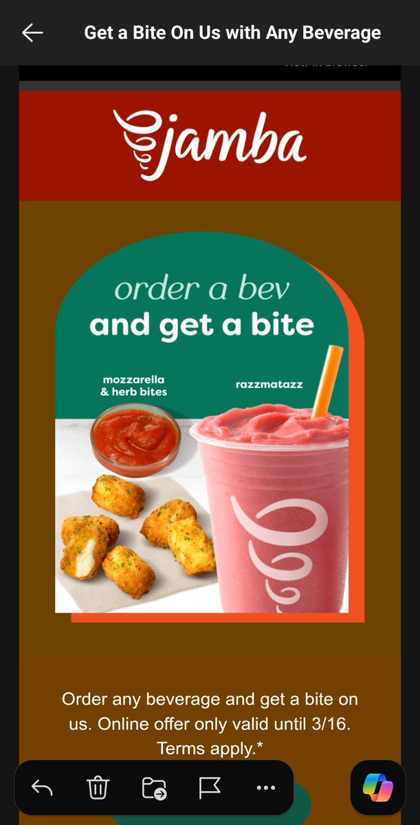 Just over here wondering who thought it made sense for <a href="/JambaJuice/">Jamba</a>, a juice and smoothie/bowl retailer to sell mozzarella bites as a product line.