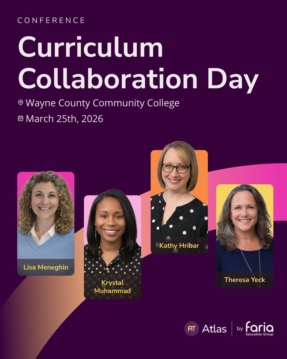 planonatlas's tweet photo. Michigan curriculum leaders, let’s get in the same room!

Join us for a free, in-person Michigan Curriculum Collaboration Day featuring real district testimonies from Battle Creek, Warren Woods, and Northville Public Schools.

 https://t.co/4NVw7SzOdt

#MichiganEducation https://t.co/KOQRk9IeCE