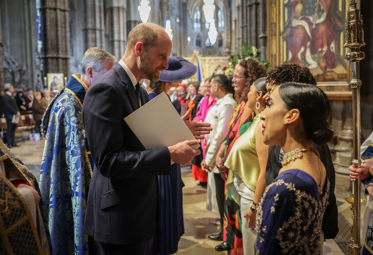 rwthofficial's tweet image. 🇬🇧
#UK’s King Charles III and Queen Camilla with members of the Royal Family attended the religious service marked the Commonwealth Day 2026 at @wabbey #London.

📸 WPA Pool/Getty #KingCharles #QueenCamilla #BritishRoyalFamily