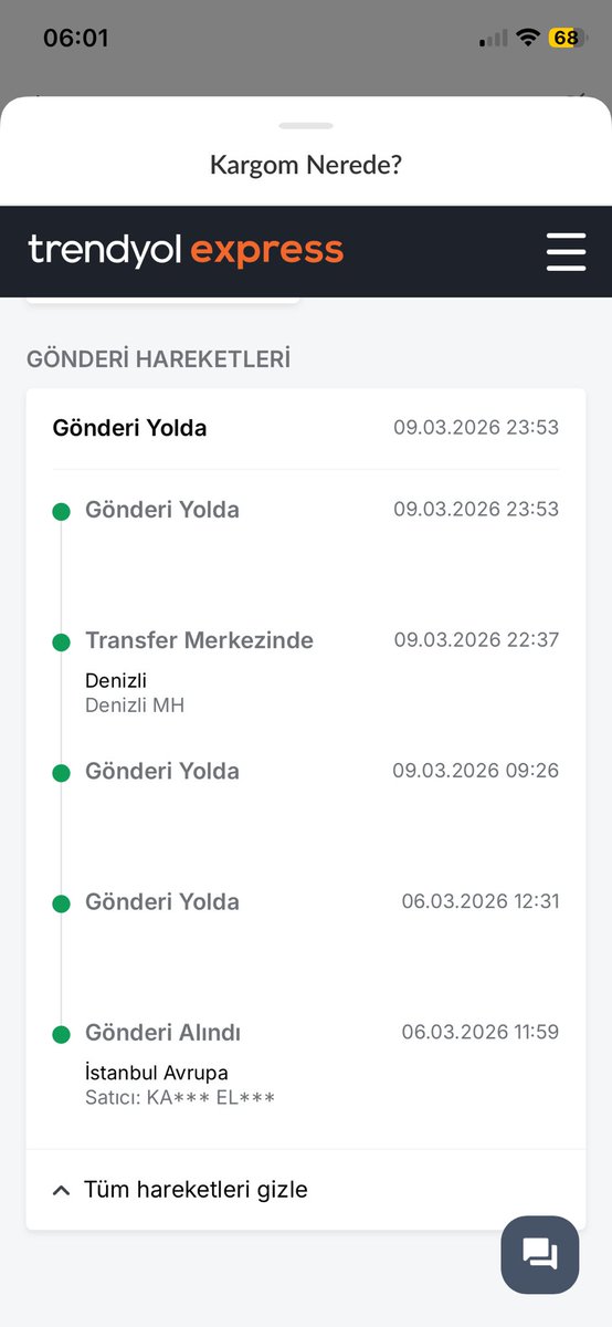 İstanbul’dan çıkan kargo neden Denizli’ye gitmiş olabilir. Ben İstanbul’dayım zaten, kargoma Türkiye turu yapıp teslim edin diye bir talepte bulunmadım ben, keşke Gel-Al seçeneği felan yapsaydınız bende İstanbul Avrupa bölgesindeyim zaten gidip kendim alırdım. <a href="/Trendyol/">Trendyol</a>