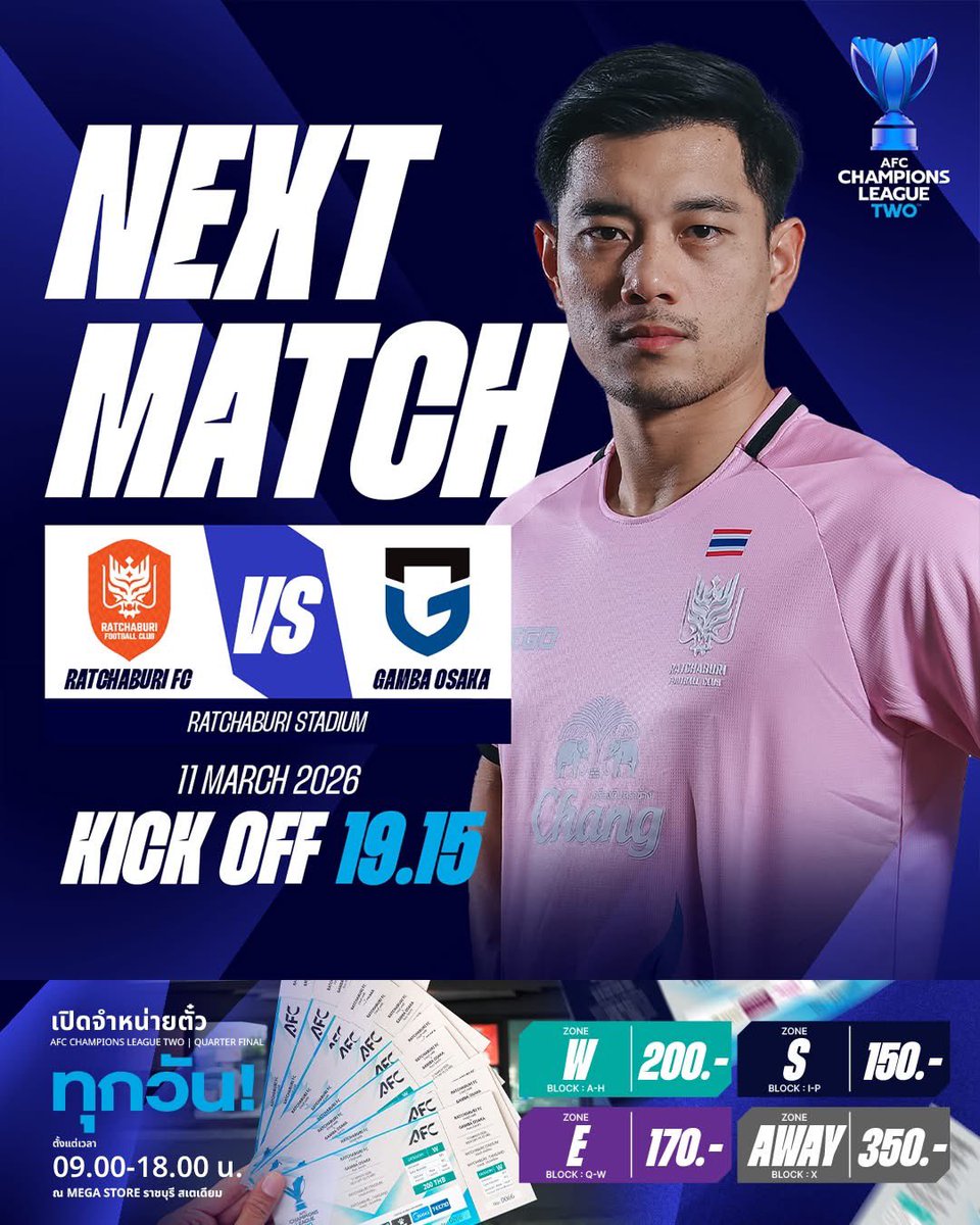 TheDragonianFC's tweet photo. [Next Match]

🏆 ACL Two. Quarter-final. 2nd leg.
⚽️ Ratchaburi FC 🇹🇭 vs Gamba Osaka 🇯🇵
📆 Wed 11 Mar 26
⌚ 7:15PM
🏟️ Ratchaburi Stadium
📺 BG Sports
#RBFCvGAMBA #ACLTwo 
#RatchaburiFC https://t.co/c2KU8B2u2g