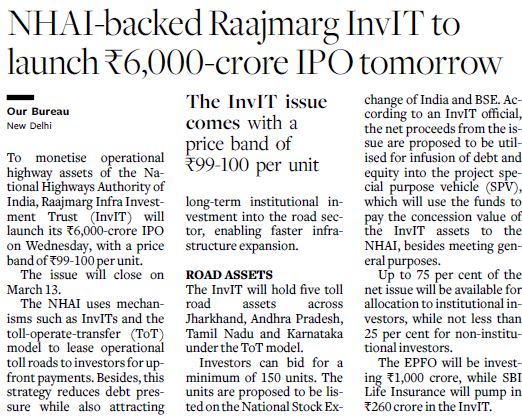 Raajmarg InvIT IPO