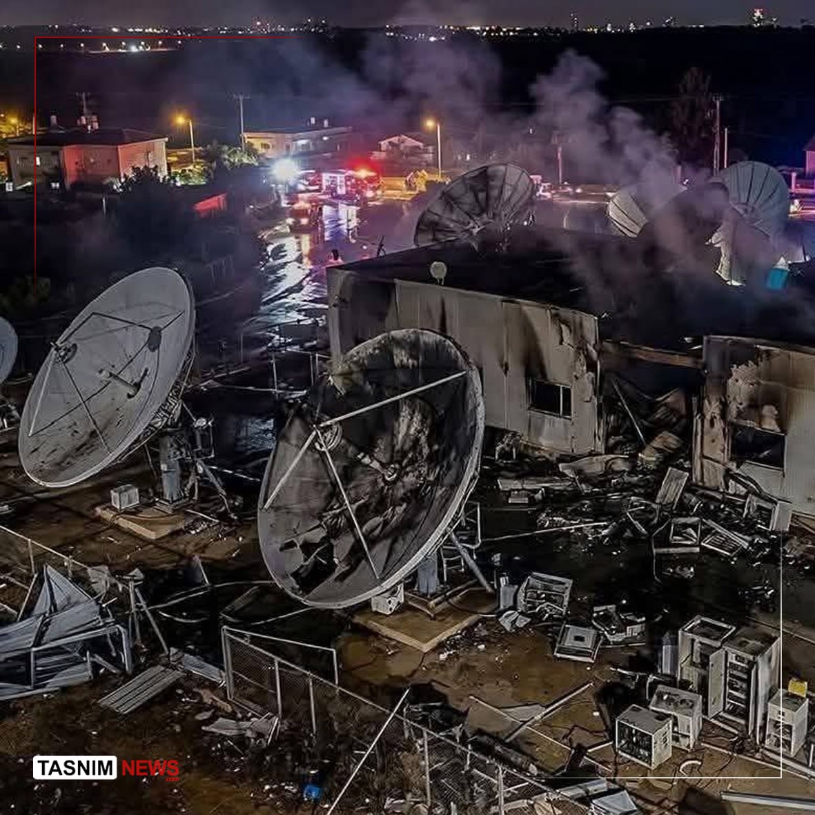 🚨 BREAKING

Photo of the Space Communications Center south of Tel Aviv after the Iranian missile strike in the 33rd wave of “Operation True Promise 4.”

This center was one of the main hubs connecting Israeli air bases and warplanes.