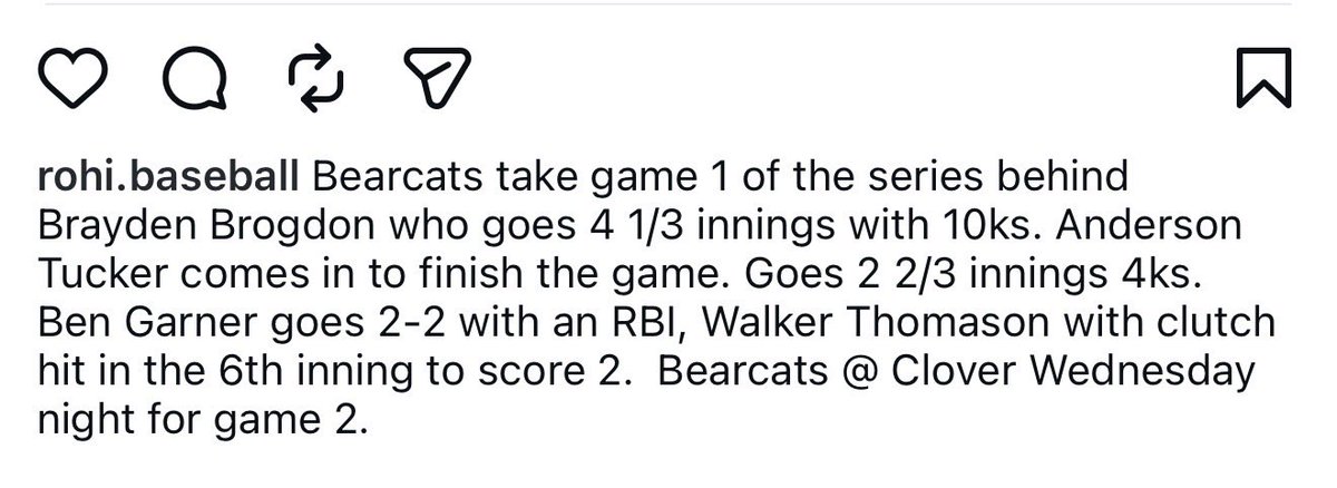 Rock Hill Baseball tweet media