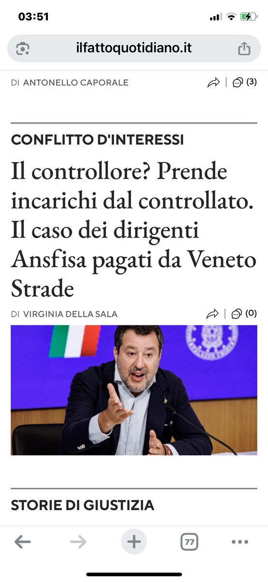 Frances99687883's tweet photo. #DomenicoCapomolla,dg di #Ansfisa,l’Agenzia nazionale per la sicurezza di strade e ferrovie ( il #controllore) intasca 60mila euro da #VenetoStrade (il #controllato)  come componente della commissione di collaudo tecnico- amministrativo.Per il nullafacente #Salvini,tutto regolare https://t.co/pgsBz1hdCv