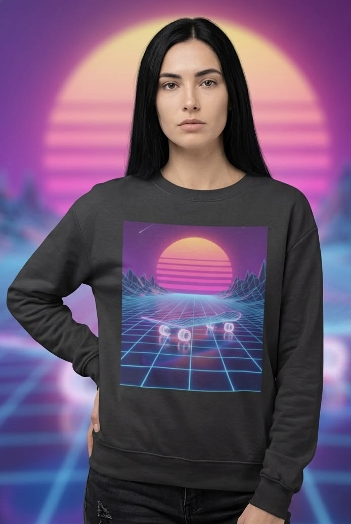 vibelineco's tweet image. Neon grids, pink horizons, and synthwave energy make this sweatshirt feel like night drives and glowing beats 🌃⚡🎶 

👉 vibeline.org/products/retro… 

#UrbanStyle #Crewneck #RetroFashion #AestheticClothing #Streetwear