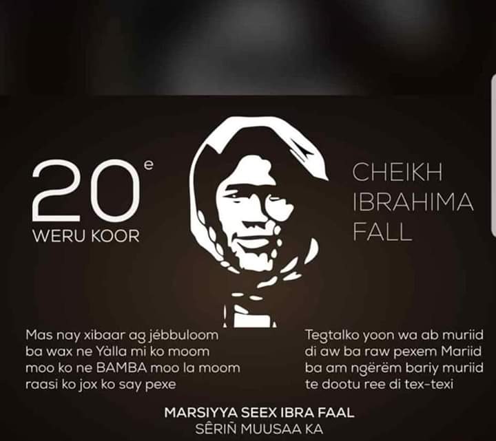 Al_Mukarram_244's tweet photo. #Challenge Marsiya SEEX IBRA FAAL bu Sëriñ Musaa Ka, nu màggalee ko #20ème_jour Koor gi👌.
Bis ba saa Maam Seex dajee woon ak Sàngam bu Tedd ba.

Rtwetter cette publication en y ajoutant des verts du Marsiya Seex Ibrahima Faal...

À vos claviers #Baay_Faal ak #Yaay_Faal yi !!! https://t.co/7vuBek0usM