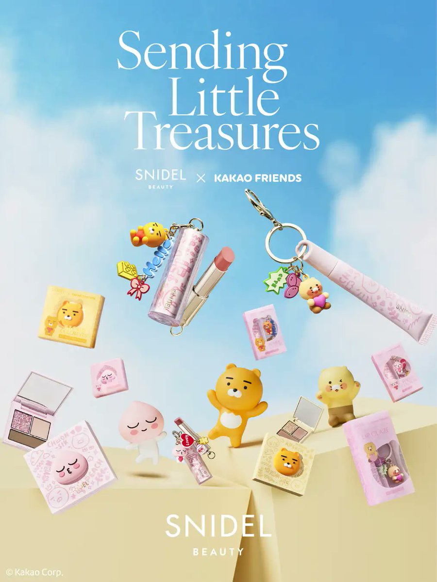 Kstyle_news's tweet photo. 「SNIDEL BEAUTY」がKAKAO FRIENDSとコラボ！とびきりキュートなスペシャルコレクションを発売
https://t.co/Nv651kZ0LK https://t.co/aALnExVBwW