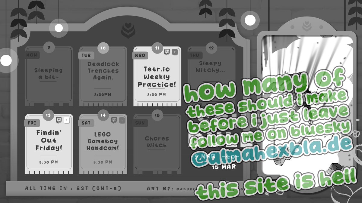 🟦☁️ ➡️ @AlmaHexbla.de ☕Coffee Witch VTuber☕ ➡️ tweet media