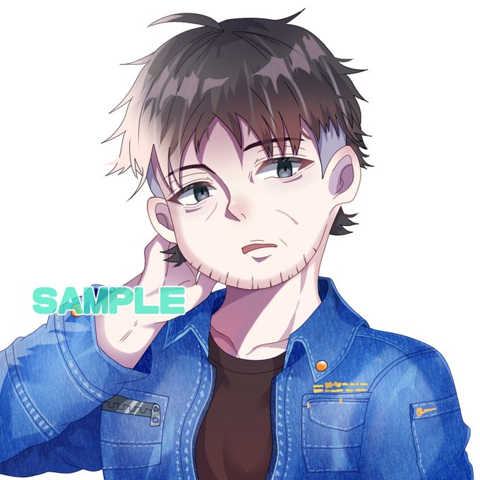 ご依頼でしたー! 疲れてるおじさん風な…との ご依頼でした! ふだん女の子ばかり描いているので とてもいい経験になりました⸜(*ˊᗜˋ*)⸝ 素敵なご依頼ありがとうございました感謝です 早速アイコンに使っていただき嬉しみの舞