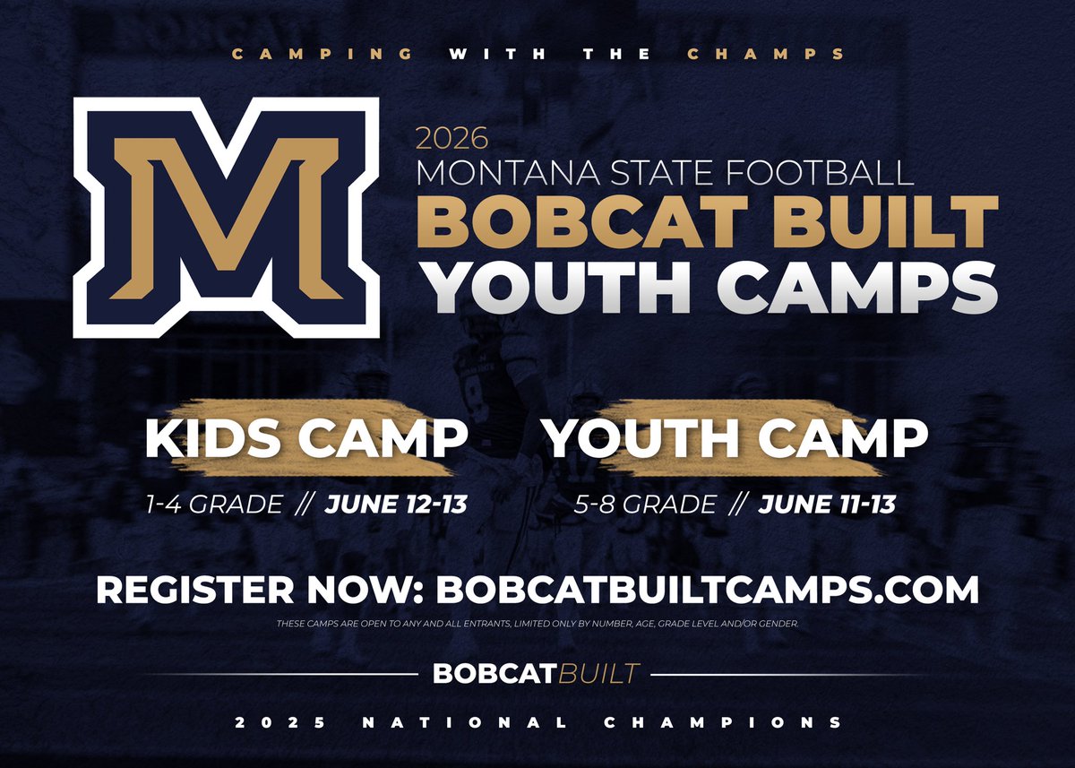 Bobcat Built Football Camps tweet media