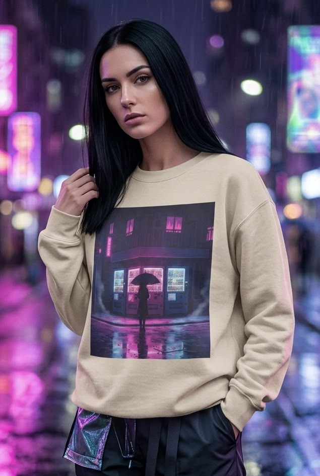 vibelineco's tweet image. Neon reflections and rainy city nights make this crewneck feel like a vibe you can almost hear 🌧️🌆🔹 

👉 vibeline.org/products/cyber… 

#Crewneck #UrbanStyle #AestheticClothing #FashionVibes #Streetwear