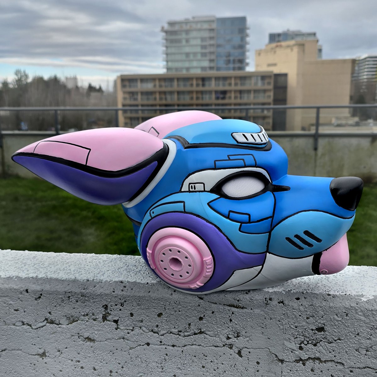 FursuitAccessry's tweet photo. Step into a cyberpunk future with our cool new creation!

More colours and styles coming soon!

#cyberpunk #fursuitaccessories https://t.co/D72CPJMbnG