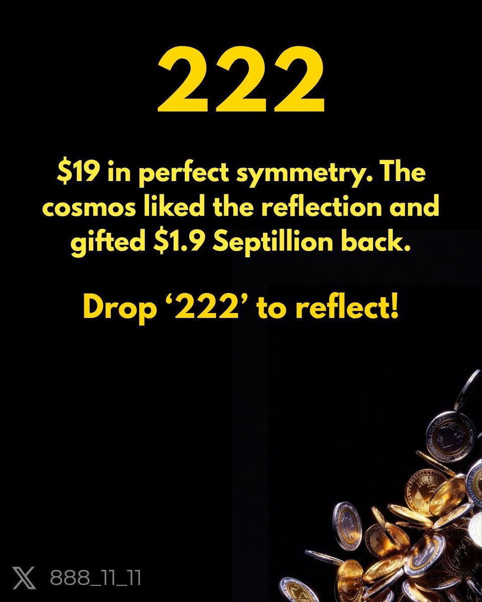 888_11_11's tweet image. 💫222💫

Drop ‘222’ to reflect!

#Money #Rich #Abundance #LoA #Manifest