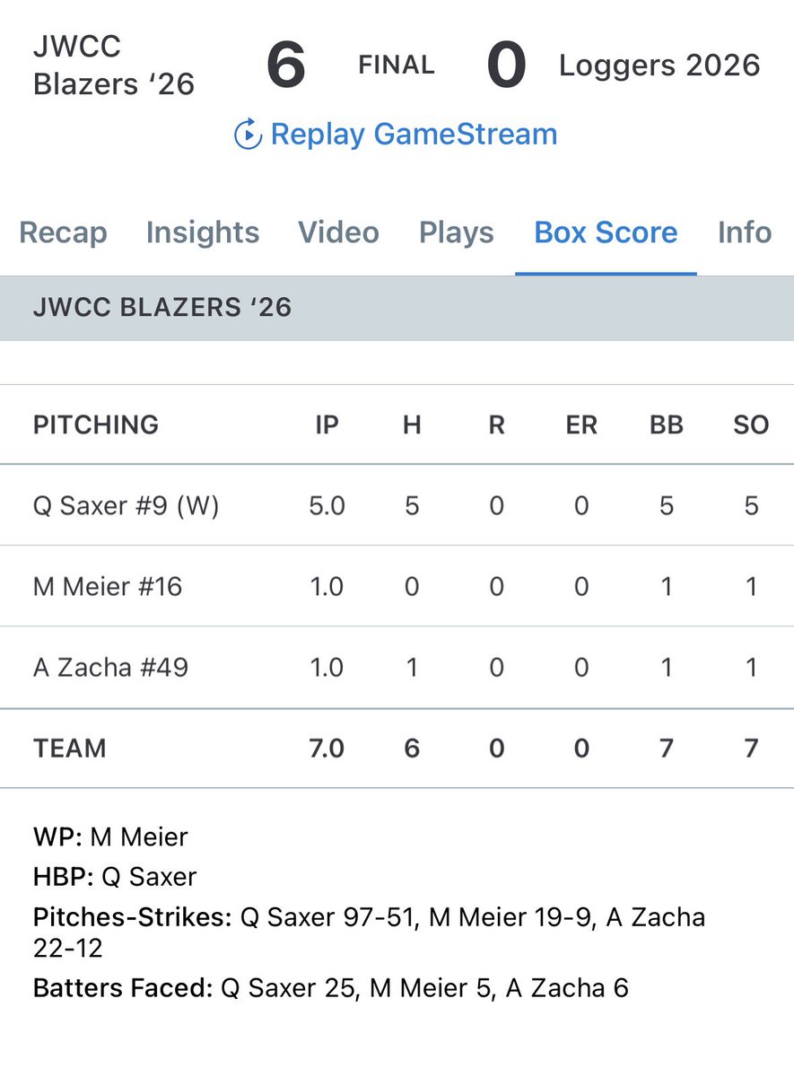 John Wood Baseball tweet media