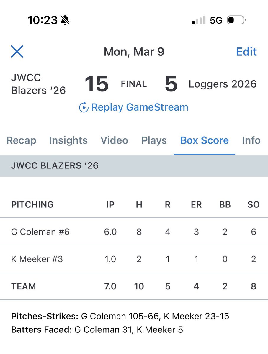 John Wood Baseball tweet media