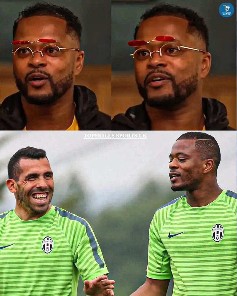 topskillsportuk's tweet photo. 🚨💣 Patrice Evra has shared a hilarious story from his Juventus days about an unnamed teammate: 😂

“I’m not going to mention the player out of respect, but when I was playing for Juventus, one day we were on the club plane.

I went to the bathroom and saw a player in the last seat crying. I thought something serious had happened — maybe he’d lost a family member since we had no internet.

When I asked why he was crying, he said it was because of the movie The Notebook — it was the fourth time he’d seen it and he always cries.

I couldn’t believe it, so I went back to my seat and told Carlos Tévez in secret. Tévez just laughed. But when we landed, in the locker room in front of everyone, Tévez said: ‘Boss, how is it possible that we’re going to war with a player who cries over The Notebook?’

My face dropped in embarrassment. I never told him anything in secret again.” 😂