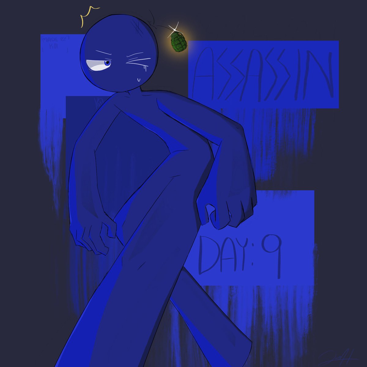koifsch_i's tweet photo. DAY 9: ASSASSIN
I may or may not have been artblocked in a way last week. Or I genuinely got possessed. （我讨厌画姿势。。。）

I really like the color blue :P
-
#Stickmarch2026 #stickman #Flashdeck2026 #flashdeckanimations #火柴人 https://t.co/pvtt4HntL2