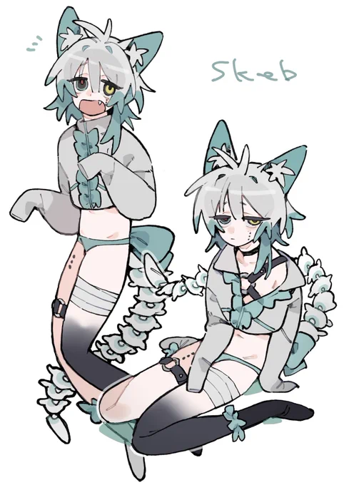 skeb納品しました、ギリギリ納品ですみません……リクエストありがとうございました!