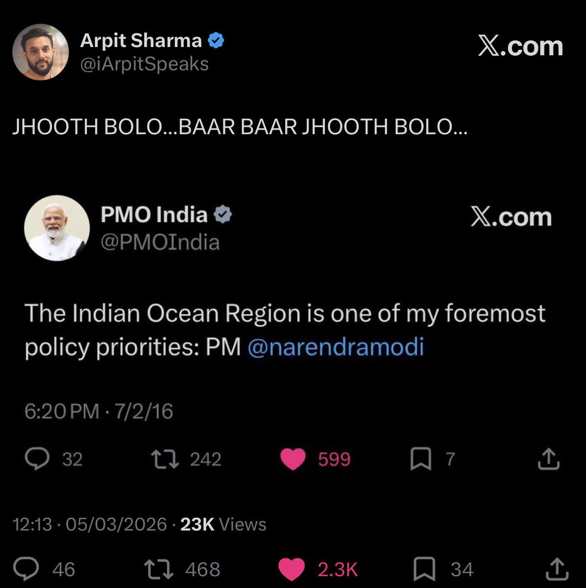 iArpitSpeaks's tweet photo. Once upon a time he Said- “I want this gov to be criticised, Criticism makes democracy strong”

Anyways, 🙏🏻 🇮🇳 https://t.co/7cYHJ1kUW2