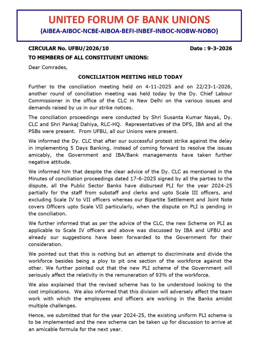 National Confederation of Bank Employees tweet media