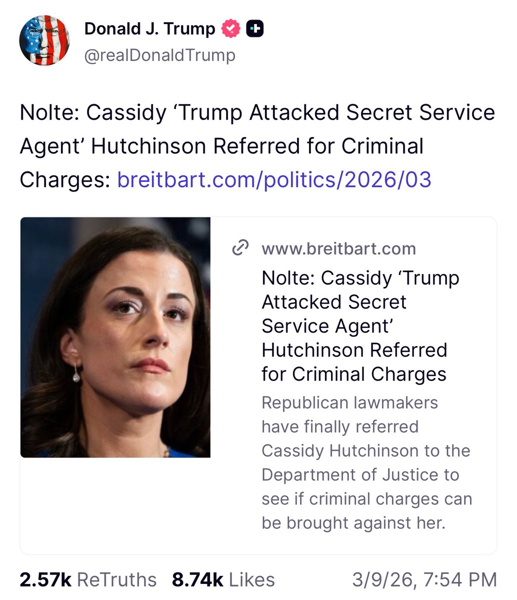 Trump continues targeting his January 6th opponents, this time it’s witness Cassidy Hutchinson