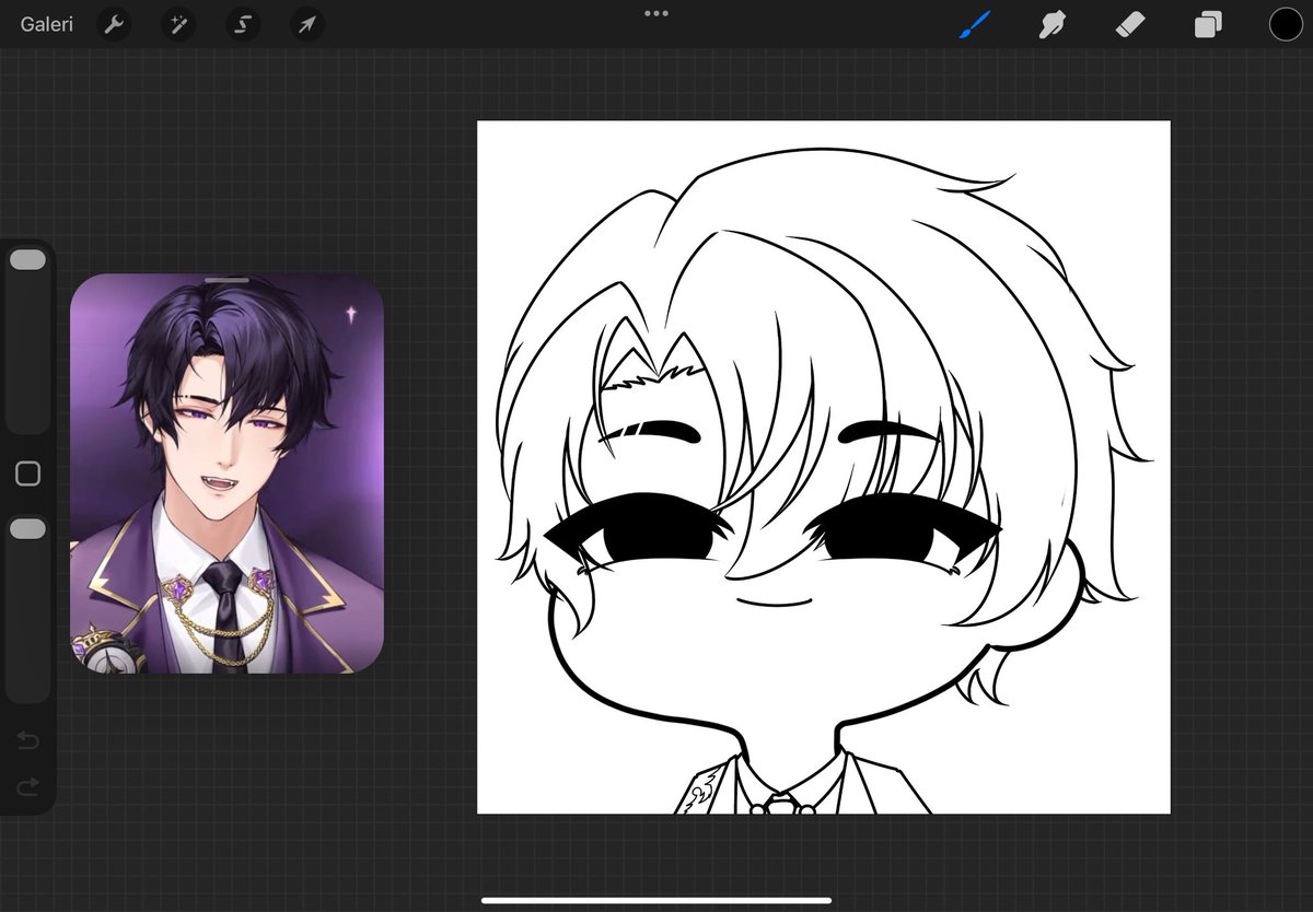 Ketua gweh nih 💜😈
#artion #WIP