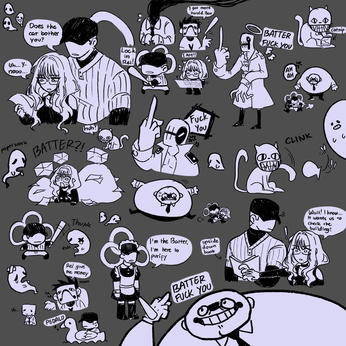 HorrorMariin's tweet image. Repost cuz I added gray background to this dudle #OFFgame #OFF