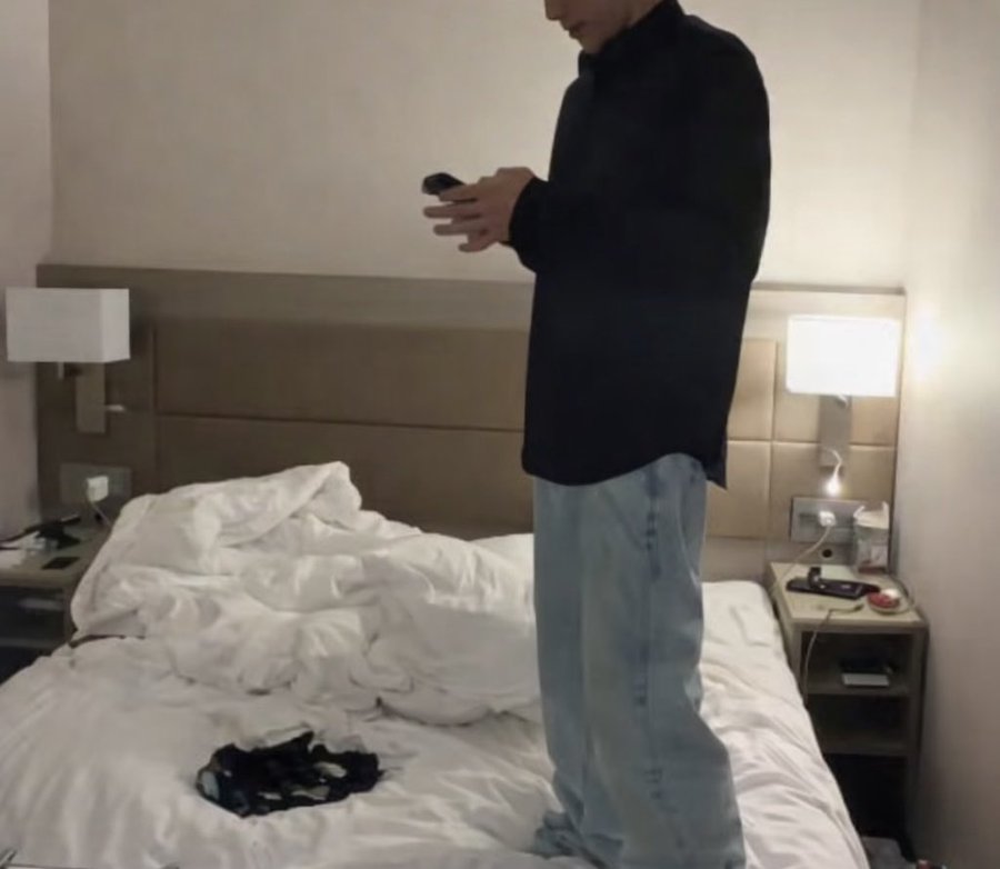 when the conversation is so good that you start standing in random places