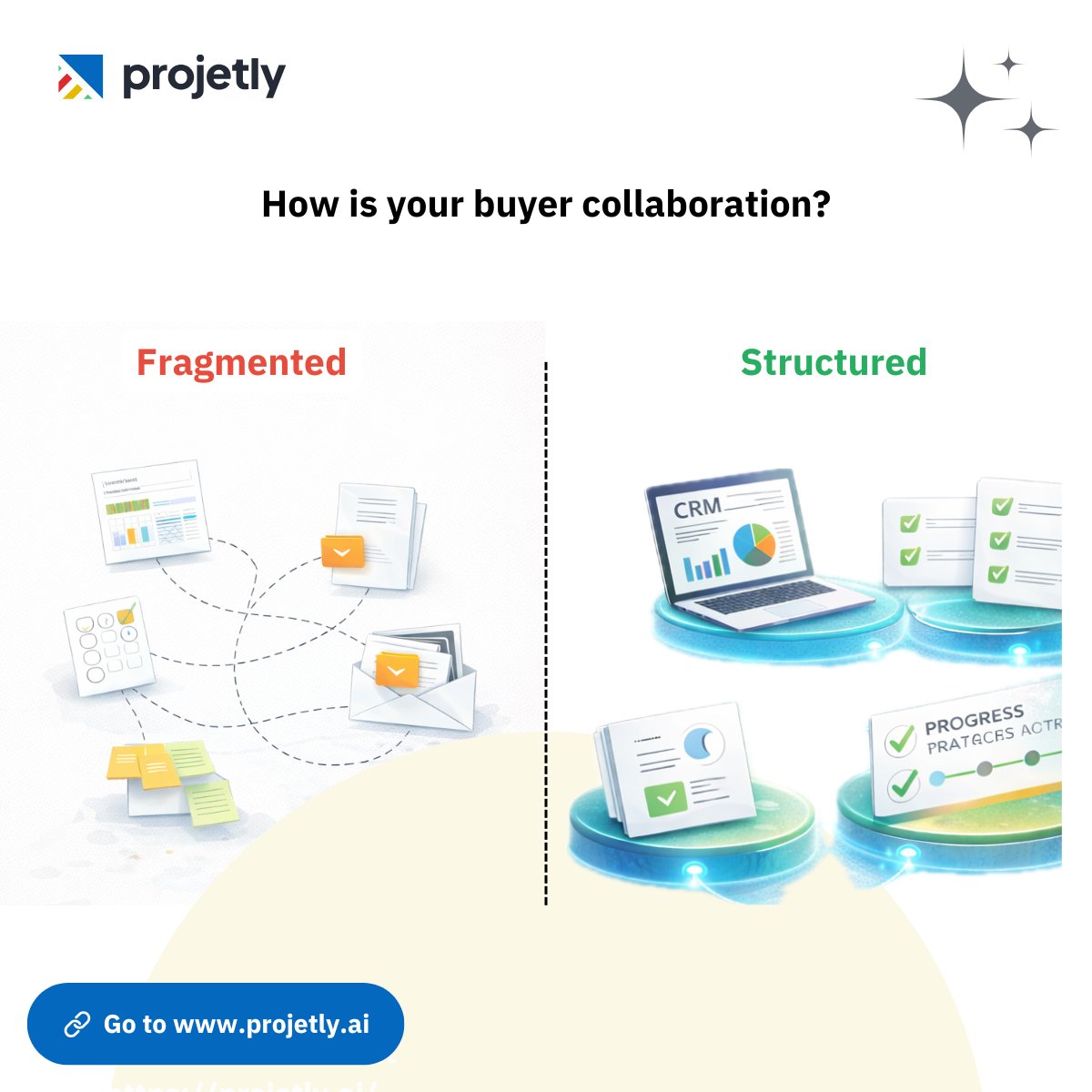 Projetly_AI's tweet photo. Many GTM teams have strong tools.

But execution still feels fragmented.

The issue is not the tools.
It is the lack of process continuity across teams.

RevOps is about building that continuity.

#RevOps #B2B #SaaS https://t.co/Wr4BvPCWKy