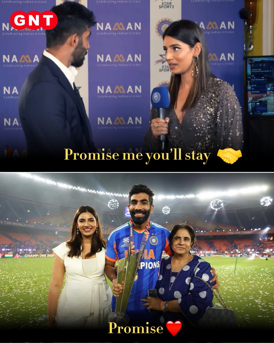 GoodNewsToday's tweet photo. Promise me you’ll stay
Promise
#SanjuSamson #JaspritBumrah #AksharPatel #SuryaKumarYadav #CoupleGoals https://t.co/Jj0eRvgysu