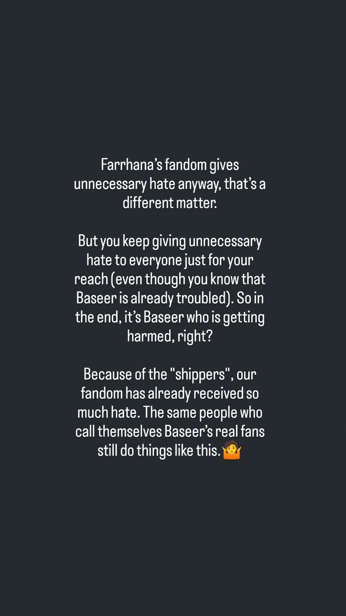baseerxeditzz's tweet image. Sbko bj_ao ? 🤷

#BaseerSquad , please stay alert from shippers and those who spread unnecessary hate. ⚠️

#BaseerAli