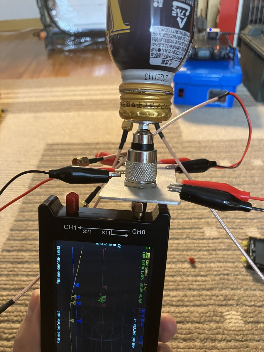 JA6MXU's tweet photo. #西ハム で手に入れた 
#ウコンテナ 
ハンディー機で使うためにラジアルを作ろう。 https://t.co/MeLqCHR0xo