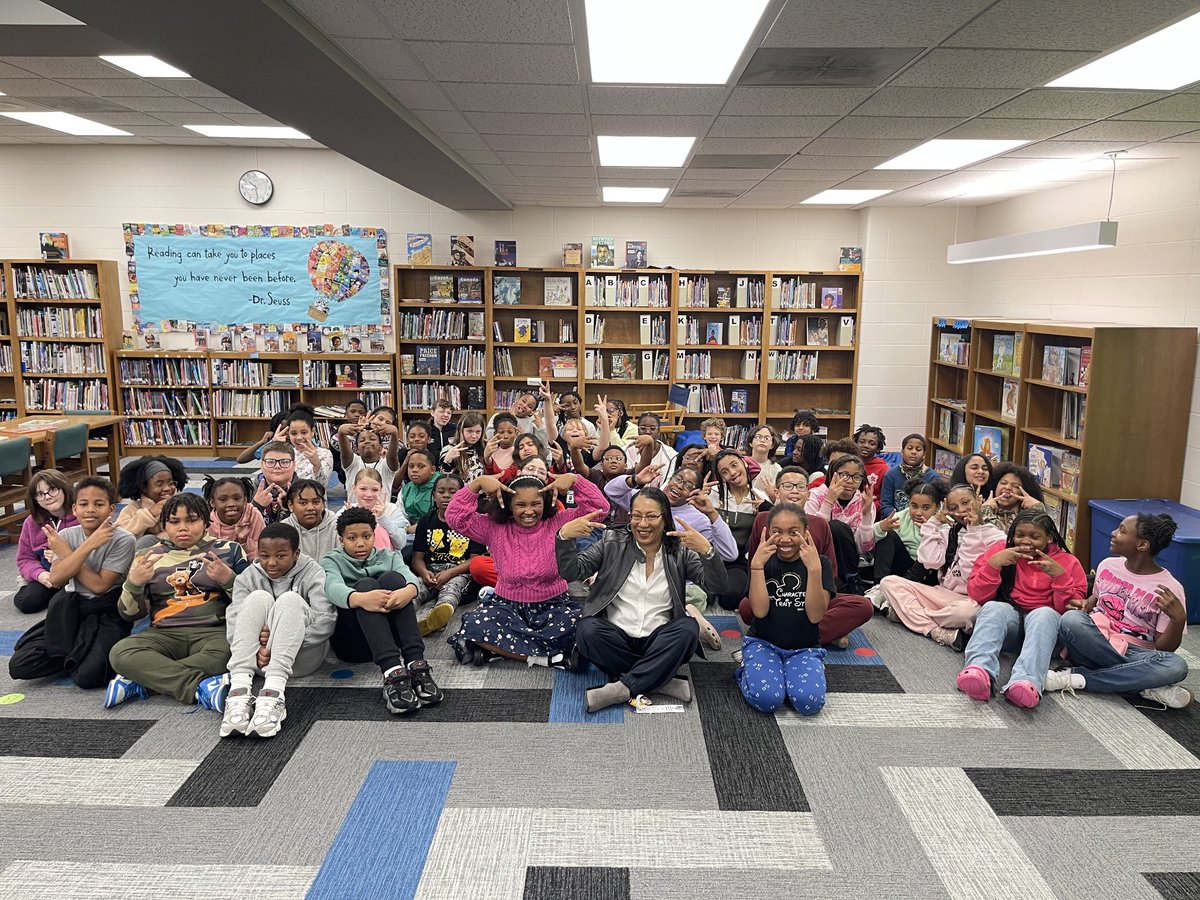 DrPenK's tweet image. In celebration of #ReadAcrossAmerica, I had the privilege of reading to students across @RaytownSchools. When we make time to read w/ our students, we’re not just sharing a book, we’re sharing connection, encouragement, and belief in their potential. @rqsrobinsonelem