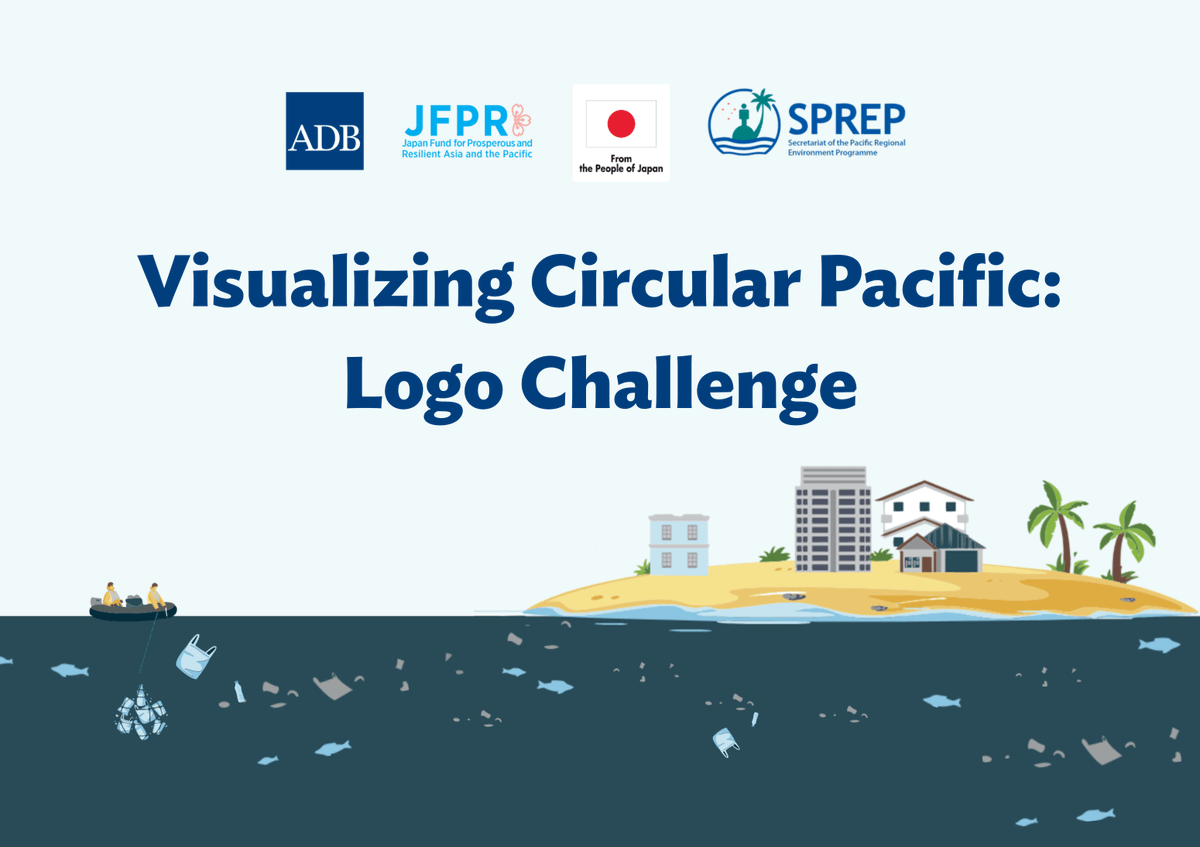 ADB_Digital's tweet photo. 🌊 Calling all designers from the Pacific Region! Help shape the official identity of #CircularPacific — a regional initiative of ADB in  tackling waste and sustainability across Pacific Island countries.

Register by June 30, 2026: https://t.co/ulz0zRj9zZ https://t.co/yrICbl2TRf