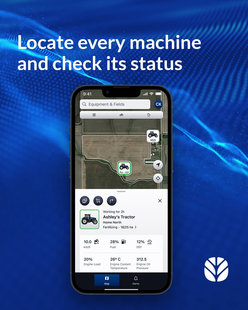VaterMachinery's tweet image. Managing your farm just got easier! 🚜 The new New Holland FieldOps™ app offers streamlined interfaces and real-time insights from any device. Track your operations anytime, anywhere. 📲

See how it works: agriculture.newholland.com/en-au/oceania/…

#NewHolland #FieldOps #AgTech #Connectivity