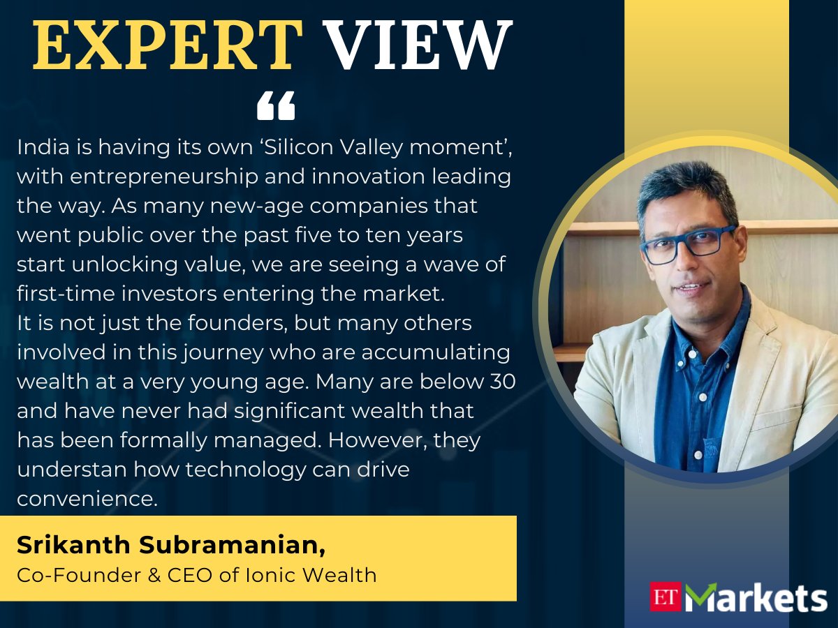 ETMarkets's tweet photo. #ETMarkets Smart Talk | The future is omnichannel, not RM-only or tech-only: Srikanth Subramanian on #wealth management’s next phase
@kshanand | @ionicwealth 

https://t.co/1Ks4OPplSu https://t.co/DaRRwRLxel
