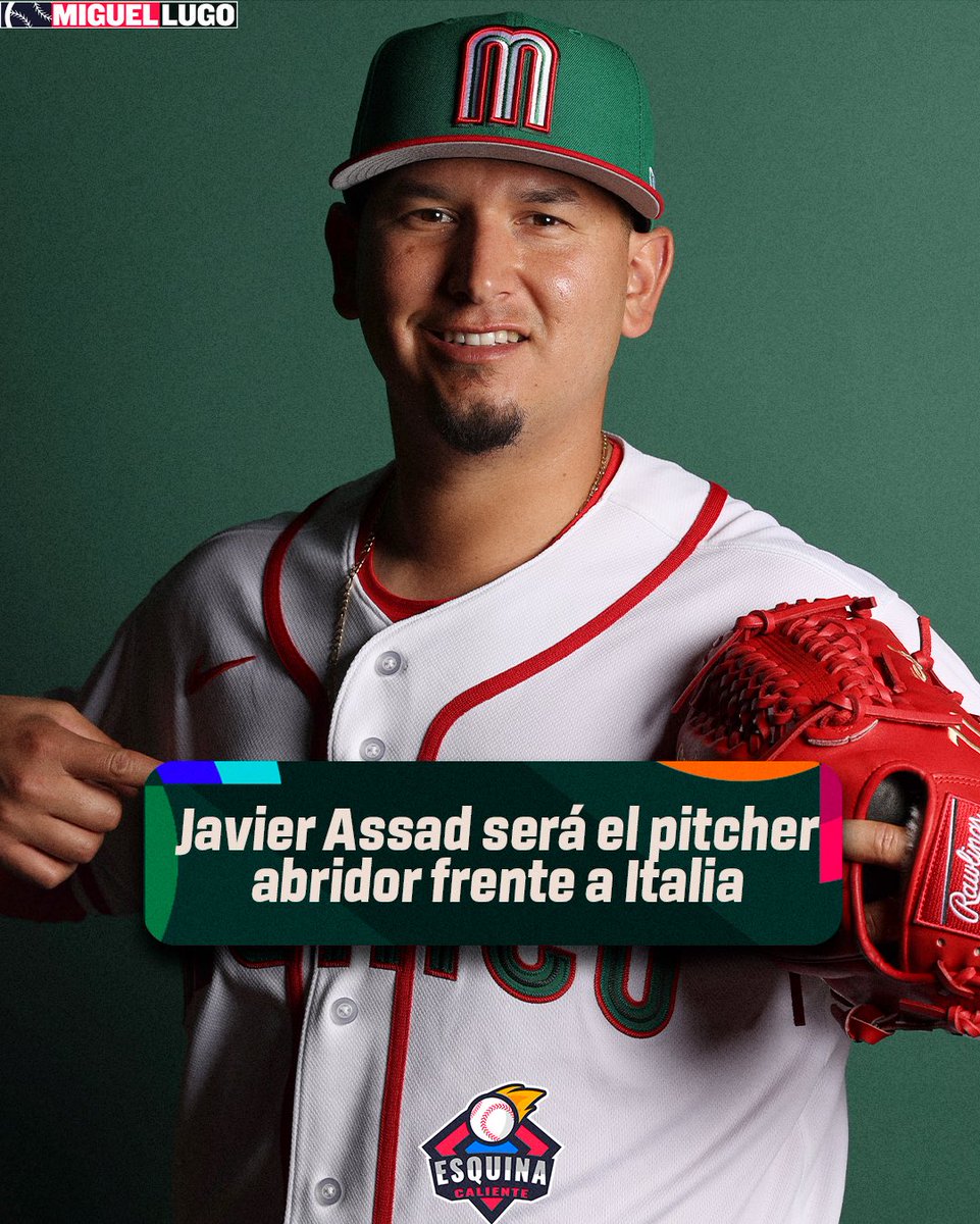 _MiguelLugo's tweet photo. 🔥 Javier Assad🇲🇽 será el pitcher abridor frente a Italia🇮🇹 el próximo miércoles.

Ganar o ganar para la selección. https://t.co/tCFtf4ffYi