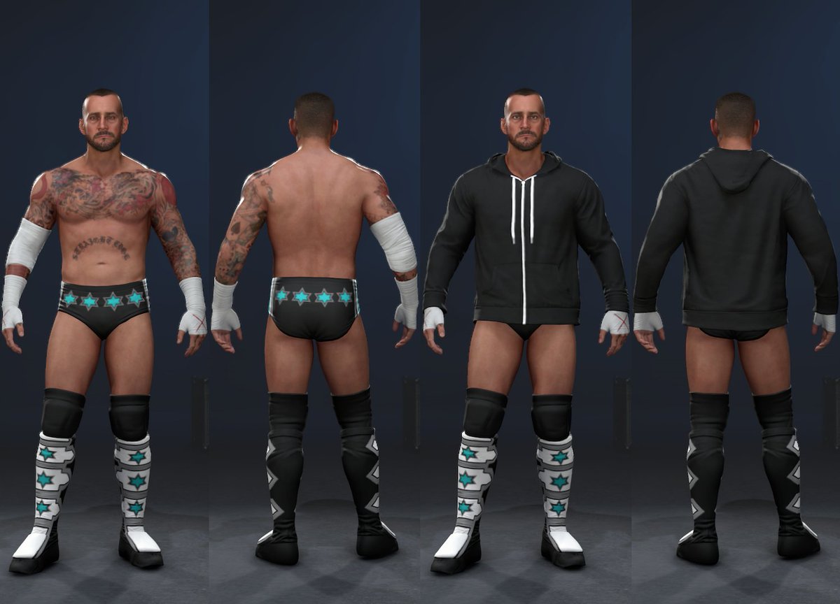 OwenSmi7161557's tweet image. Download @CMPunk #RoyalRumble 2013 attire now available on #WWE2K26 on PS5 and Xbox Series X|S. Search "OCSXIV" to find on Community Creations