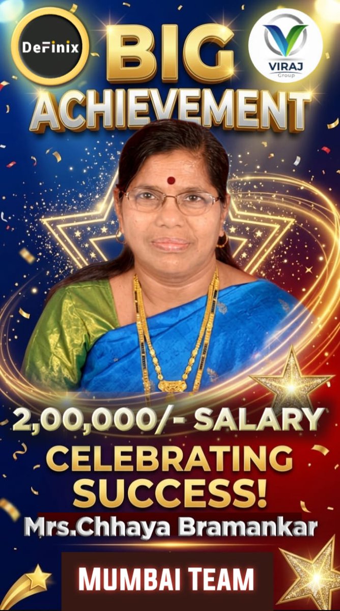 shirsatsac's tweet photo. Big Congratulation
First Lady In *Maharashtra* Age of 
7️⃣1️⃣Hardworking &amp; Dedication Leader Brand New 
2️⃣0️⃣0️⃣0️⃣$
Two Lakh Rupess Only
Salary Achiever Team Mumbai
MRS. CHHAYA BRAMANKAR MADAM

Mr. Jitendra Singh Sir

Founder of *Viraj* Group 

👉 _*Adv. Vishal Torane Sir*_ https://t.co/6x80sjw4BO