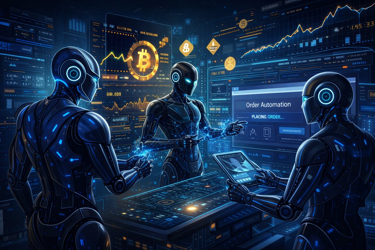 LocTruong061289's tweet photo. In crypto, AI agents are inevitable.
Markets are 24/7, global, and API-native.
Humans sleep. Agents donโt.
The edge shifts from timing trades to designing rules.
#Crypto #AI #Aster_Dex https://t.co/qvYC8b2wS2
