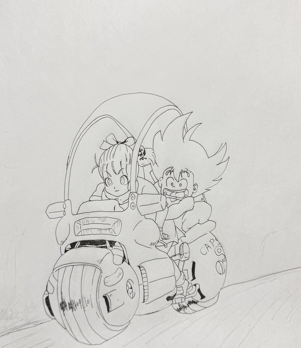 monogataryJune's tweet photo. ペン入れ完了！
#イラスト　#ドラゴンボール https://t.co/7rDmZSUGRL