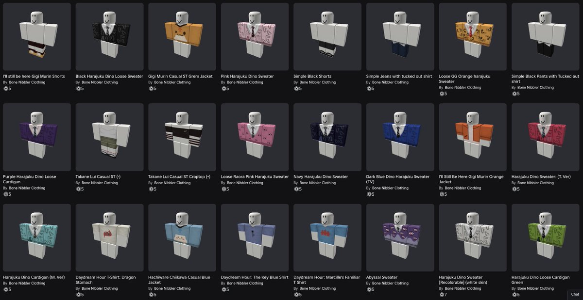 BoneNibbling's tweet photo. Roblox is putting our group's items offsale in less than 10 days, idk if this will reach anyone but every support is very much appriciated, please take look at our small collection🙏🙏🙏
https://t.co/u7pk1O3kCP https://t.co/B51R7y0oOW