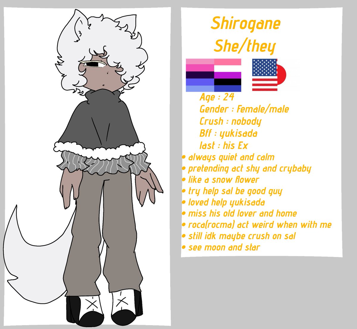 x_Noa__x's tweet photo. My AU Shirogane

Yes, shiro is woman. Shiro was human after is experiment. at past Rocma first meet shiro, Rocma fall love with her. now rocma first saw shiro again still falling love her always.
#okegom #funamusea #funamuseaAu #funamuseashirogane https://t.co/HLalgM5j23
