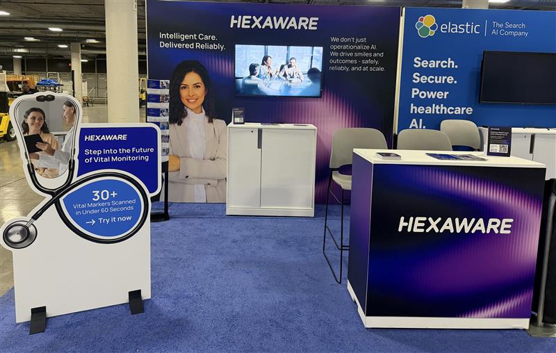 HexawareGlobal's tweet photo. We’re live at the booth at the HIMSS Global Health Conference & Exhibition 2026!  

Meet Hexaware experts at AI Pavilion | Booth #10217 to discuss your #AI transformation roadmap for #healthcare. 

Plus: Experience AI-powered vital monitoring —30+ vitals in <60 seconds. 

Book a meeting: https://t.co/4pyOtpbWvP