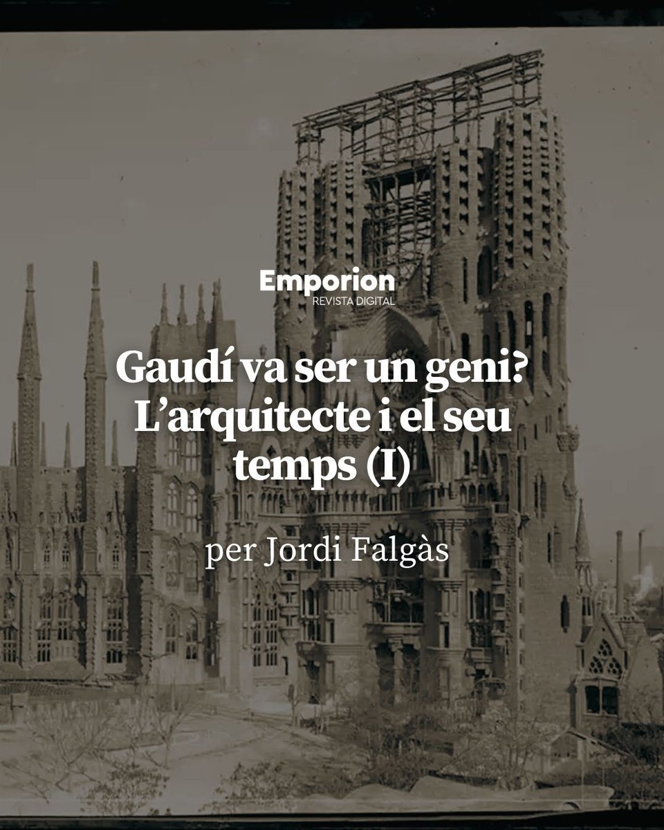 🏛️ Gaudí: geni inqüestionable o mite construït a mida?

En l'any del centenari de la seva mort, Jordi Falgàs s'atreveix a qüestionar l'etiqueta de "geni".

Llegiu la primera part de l'anàlisi a Emporion  🔗 buff.ly/zbgAb52 

#Gaudí #Arquitectura #Història #Emporion