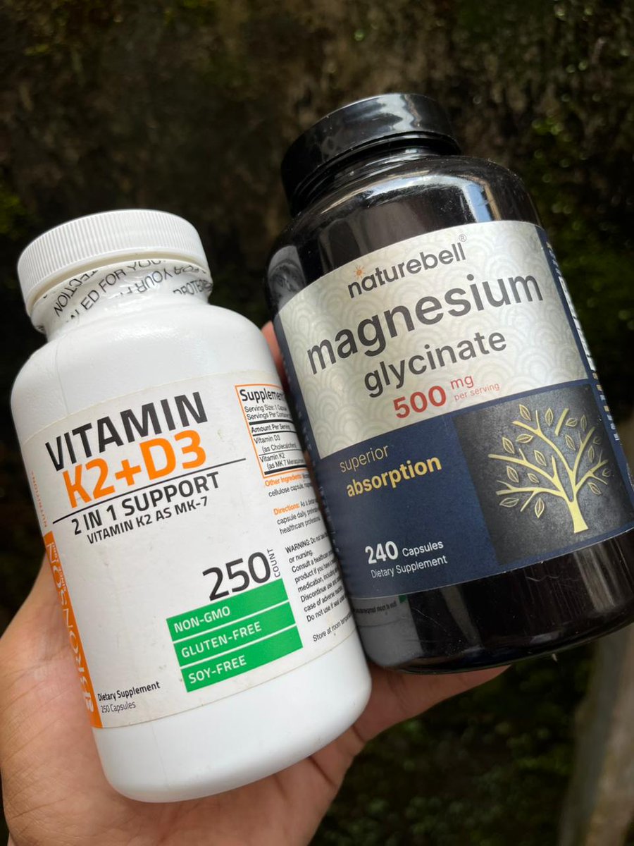 Kalo cuma boleh keep 2 vitamin, gue dengan pd bakal vote for this combo, VIT D3K2 + Magnesium Glycinate!

Anti lemes, kualitas tidur membaik, tulang-jantung sehat, recovery cakep, pencernaan enak, dan kulit wajah ga gampang breakout 😭